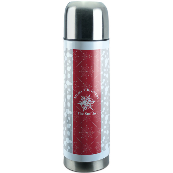 Custom Snowflakes Stainless Steel Thermos (Personalized)