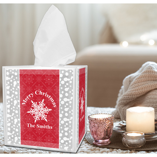 Snowflakes Tissue Box - LIFESTYLE