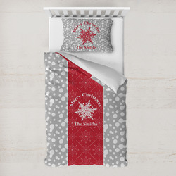Snowflakes Toddler Bedding w/ Name or Text