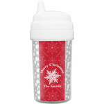 Snowflakes Toddler Sippy Cup (Personalized)