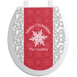 Snowflakes Toilet Seat Decal (Personalized)