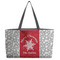 Snowflakes Tote w/Black Handles - Front View