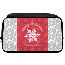 Snowflakes Toiletry Bag / Dopp Kit (Personalized)