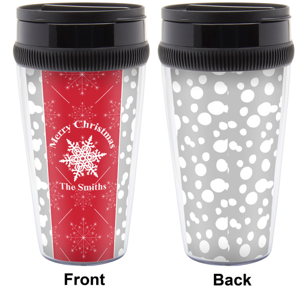 Snowflakes Travel Mug Approval (Personalized)