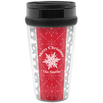 Snowflakes Acrylic Travel Mug without Handle (Personalized)