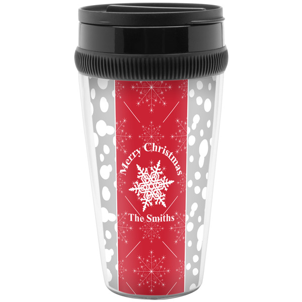 Custom Snowflakes Acrylic Travel Mug without Handle (Personalized)