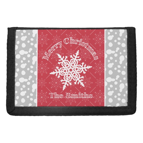 Custom Snowflakes Trifold Wallet (Personalized)
