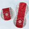 Snowflakes Burp Pads - Velour - Set of 2 w/ Name or Text