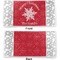 Snowflakes Vinyl Check Book Cover - Front and Back