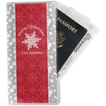 Snowflakes Travel Document Holder