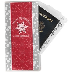 Snowflakes Travel Document Holder