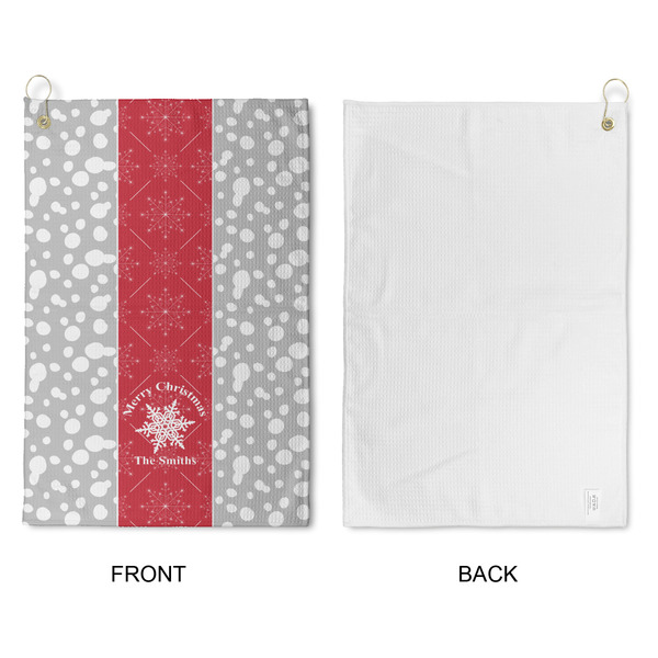 Snowflakes Waffle Weave Golf Towel - Approval