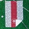 Snowflakes Waffle Weave Golf Towel - In Context