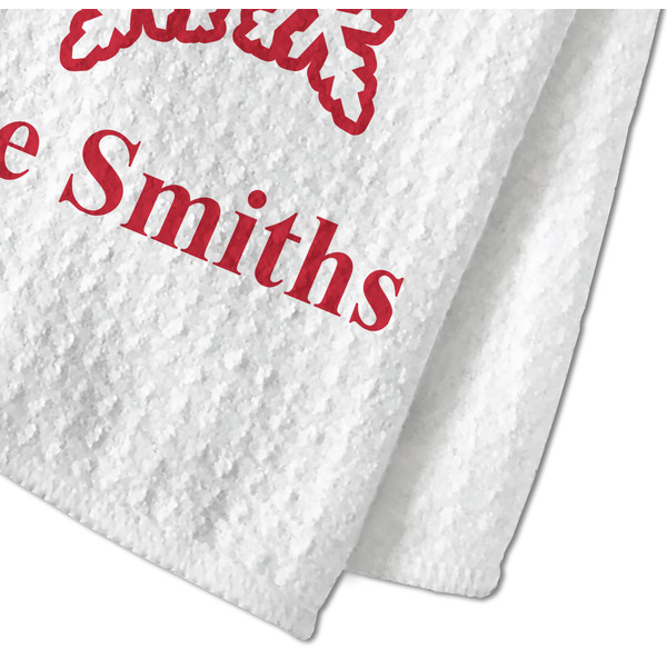 Snowflakes Waffle Weave Towel - Closeup of Material Image