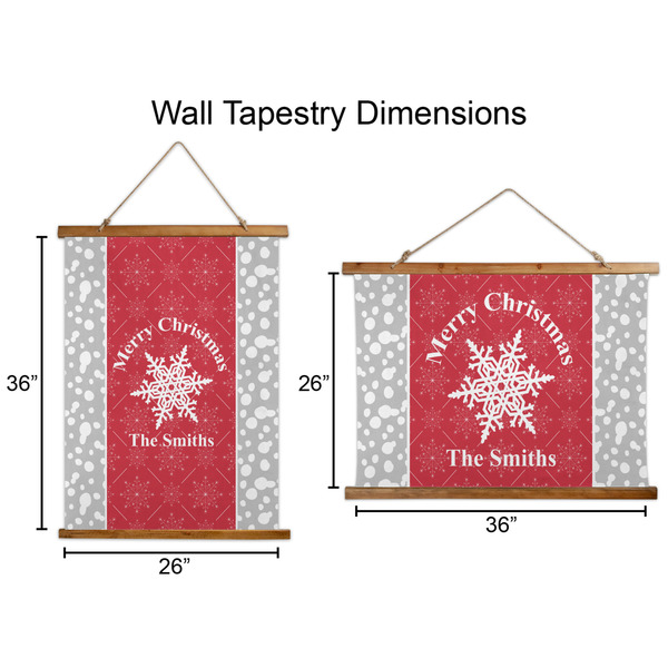 Snowflakes Wall Hanging Tapestries - Parent/Sizing
