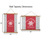 Snowflakes Wall Hanging Tapestries - Parent/Sizing