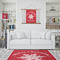 Snowflakes Wall Hanging Tapestry - IN CONTEXT