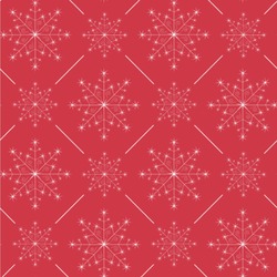 Snowflakes Wallpaper & Surface Covering (Water Activated 24"x 24" Sample)