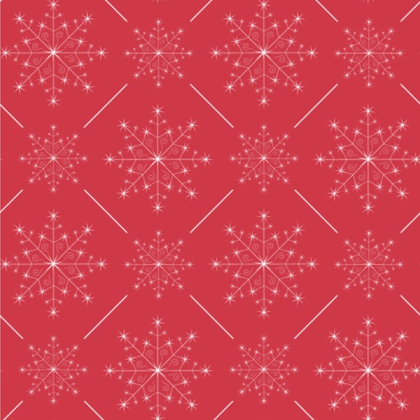 Custom Snowflakes Wallpaper & Surface Covering (Water Activated 24"x 24" Sample)