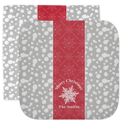 Snowflakes Facecloth / Wash Cloth (Personalized)