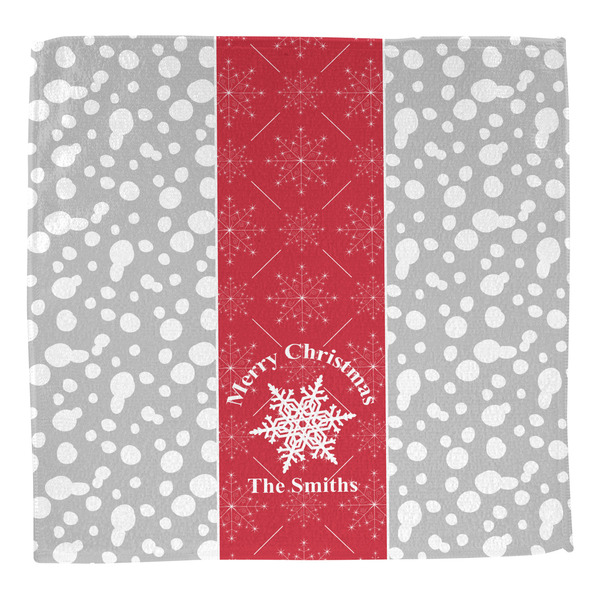 Snowflakes Washcloth - Front - No Soap