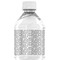 Snowflakes Water Bottle Label - Back View