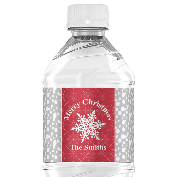 Custom Snowflakes Water Bottle Labels - Custom Sized (Personalized)