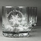 Snowflakes Whiskey Glasses (Set of 4) (Personalized)