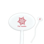 Snowflakes Oval Stir Sticks (Personalized)
