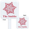 Snowflakes White Plastic Stir Stick - Double Sided - Approval