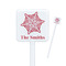 Snowflakes Square Plastic Stir Sticks (Personalized)