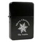 Snowflakes Windproof Lighters - Black - Front/Main