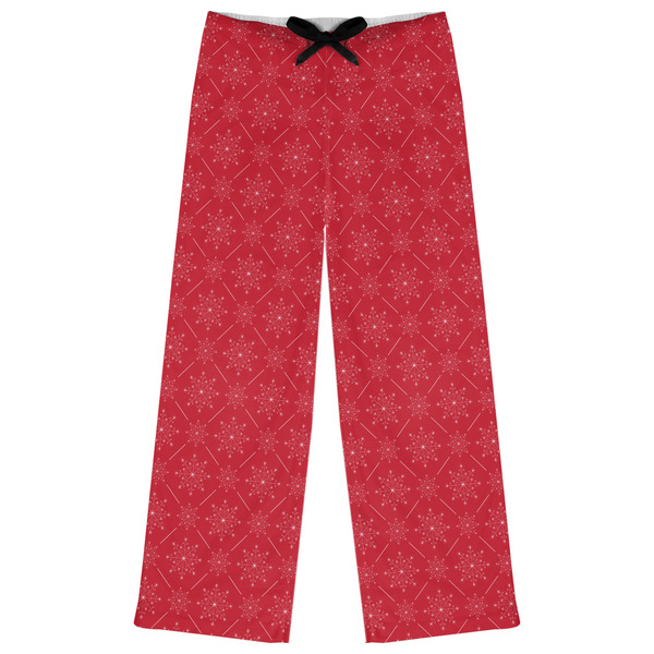 Custom Snowflakes Womens Pajama Pants - S