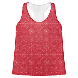 Snowflakes Womens Racerback Tank Top (Personalized)
