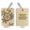 Snowflakes Wood Luggage Tags - Rectangle - Approval