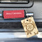 Snowflakes Wood Luggage Tags - Rectangle - Lifestyle