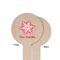 Snowflakes Wooden 6" Food Pick - Round - Single Sided - Front & Back