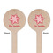 Snowflakes Wooden 6" Stir Stick - Round - Double Sided - Front & Back