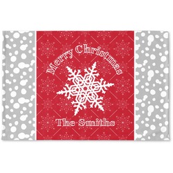 Snowflakes Woven Mat (Personalized)