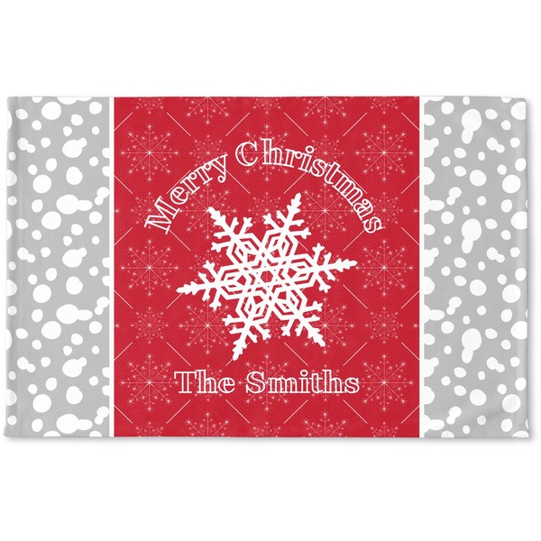 Custom Snowflakes Woven Mat (Personalized)