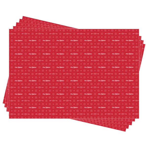 Snowflakes Wrapping Paper - Front & Back - Sheets Approval