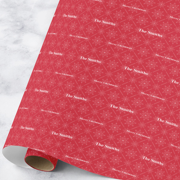 Custom Snowflakes Wrapping Paper Roll - Large (Personalized)