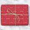 Snowflakes Wrapping Paper Roll - Matte - Wrapped Box