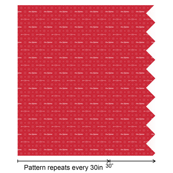 Snowflakes Wrapping Paper Roll - Satin - Partial Roll