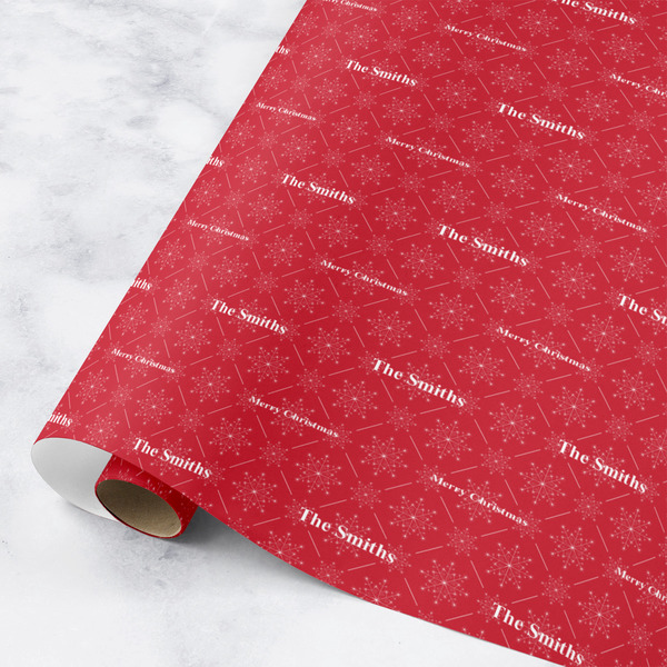 Custom Snowflakes Wrapping Paper Roll - Small (Personalized)