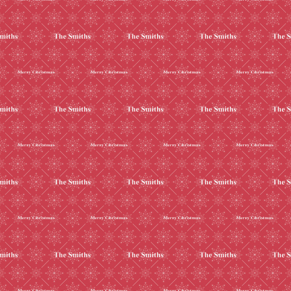 Snowflakes Wrapping Paper Square