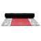 Snowflakes Yoga Mat Rolled up Black Rubber Backing