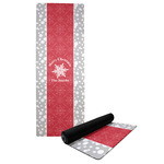 Snowflakes Yoga Mat w/ Name or Text