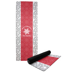 Snowflakes Yoga Mat w/ Name or Text