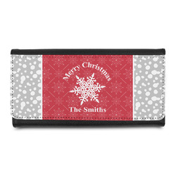 Snowflakes Leatherette Ladies Wallet (Personalized)